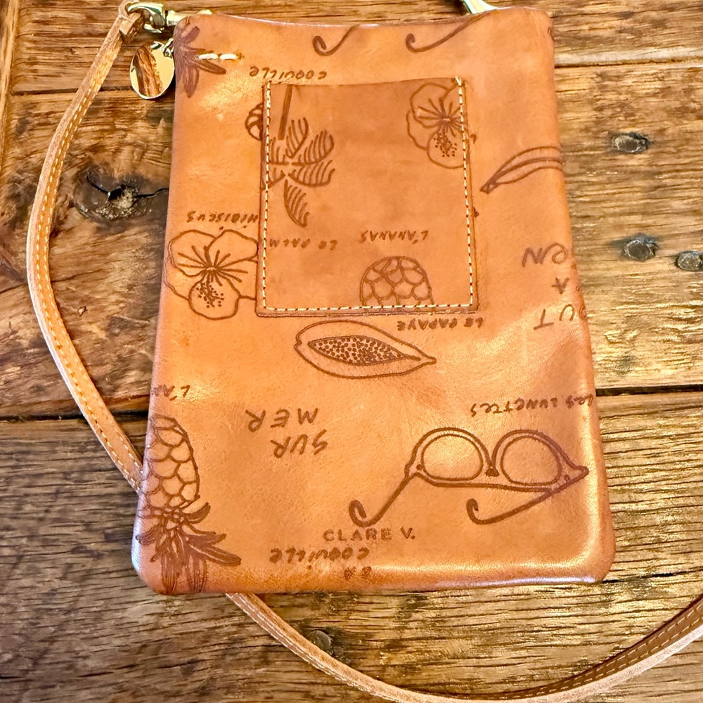 Clare V Pouch Tan Crossbody Bag - Picture 3 of 4